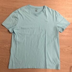 Polo Ralph Lauren Men’s Medium Light Blue V-Neck T-Shirt Classic Fit Pony Logo